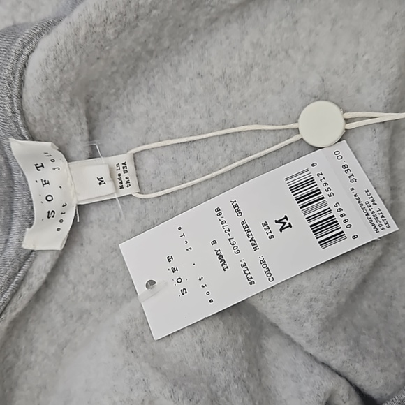 NWT Joie Soft Tammy B Oversized Sweater Heather Grey Size Medium - Picture 5 of 7